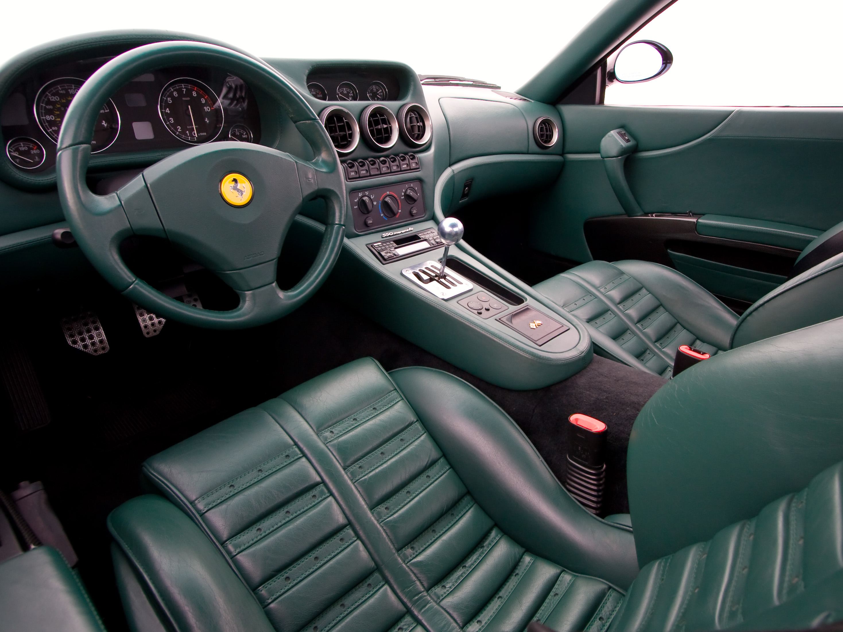 Support visual for Ferrari 550 road-test retrospective